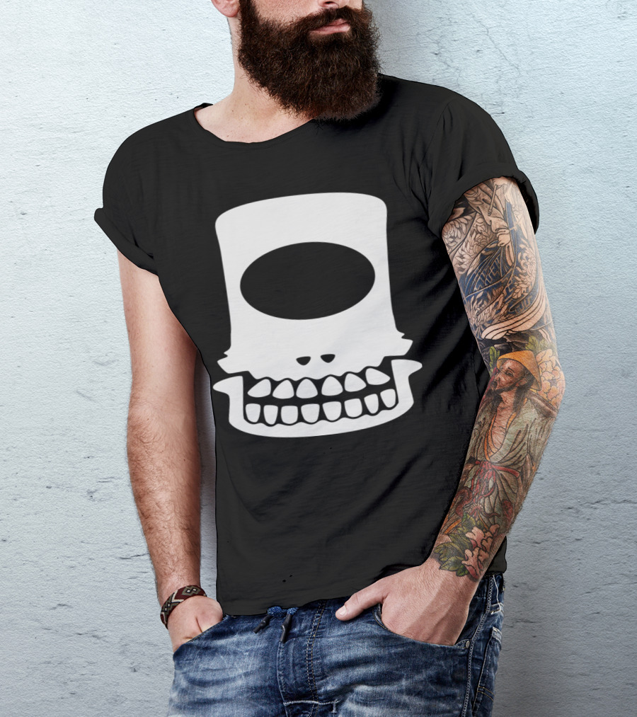 Cyclops Skull The Skeletons Rising #6 Oval Eye Socket Teeth T-Shirt