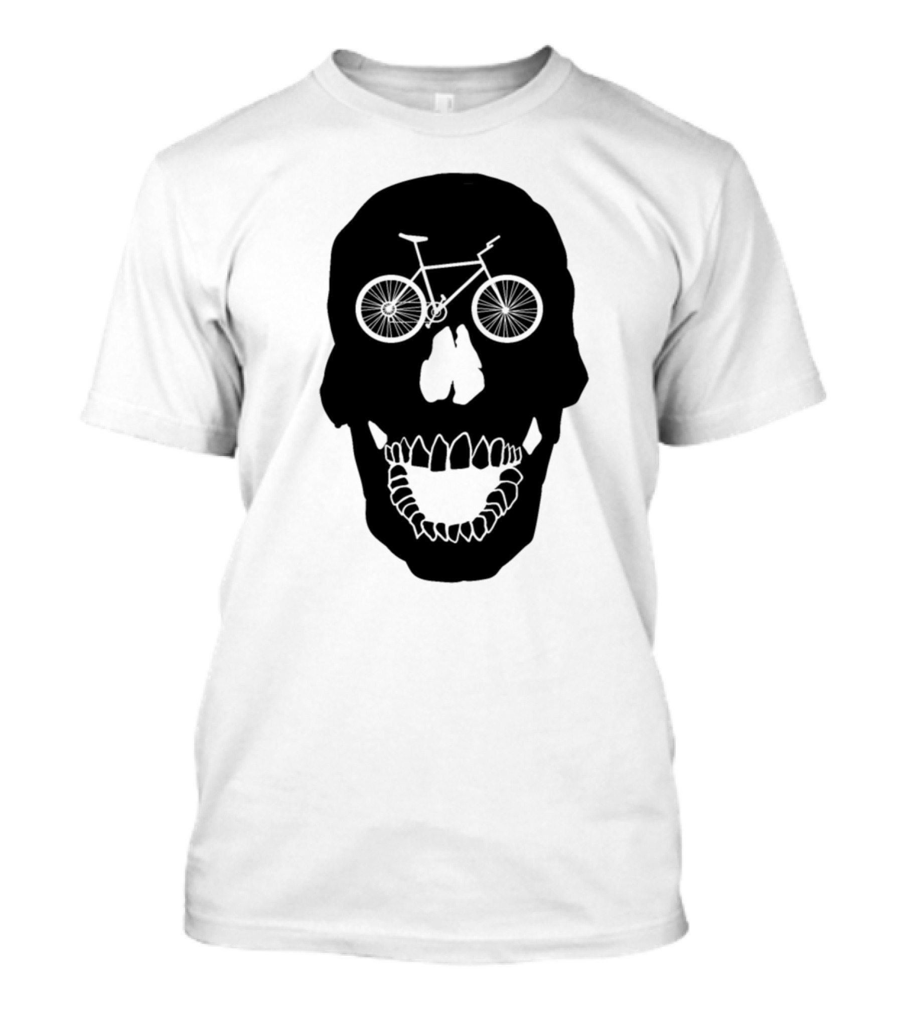 Bicycle Skull Skeleton Cyclist Bone Ride T-Shirt