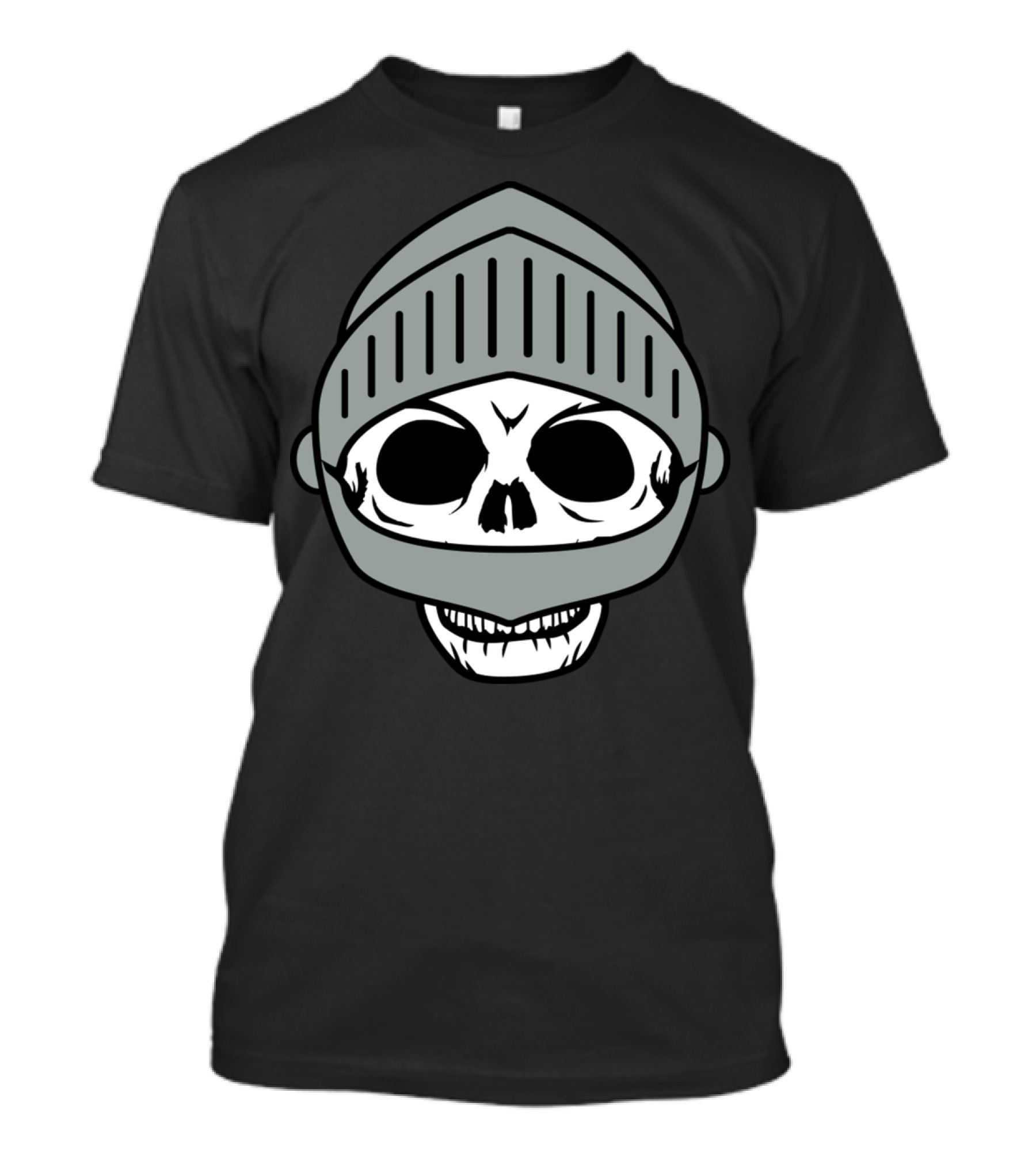 Medieval Knight Helmet Skull Skeleton Dead T-Shirt