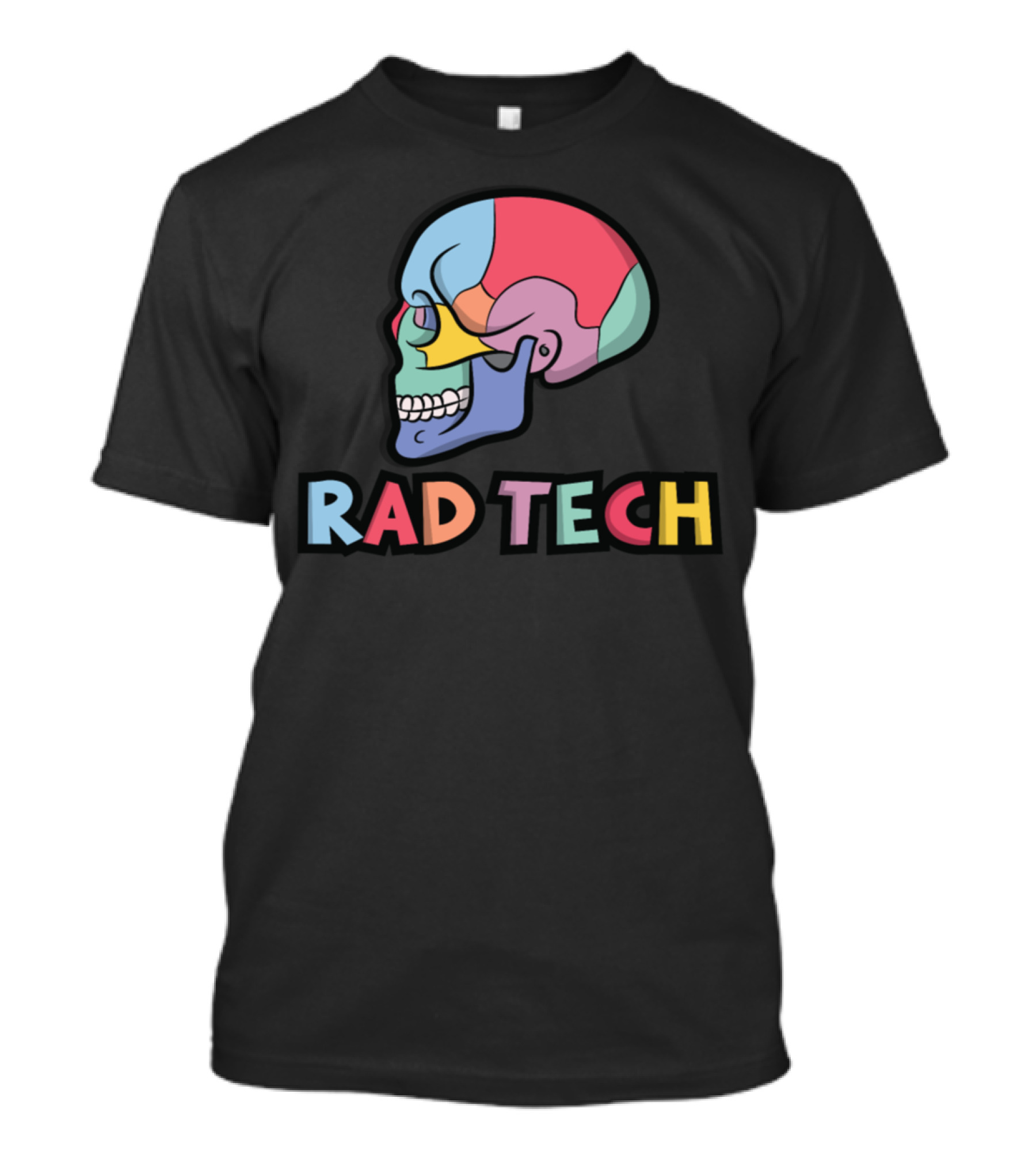 Rad Tech Radiology Colorful Skull T-Shirt