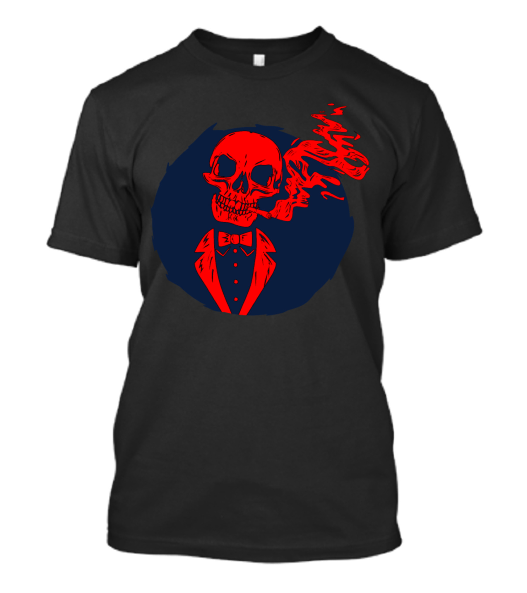Skull Smoke Skeleton Bony Teeth Masks Humans T-Shirt