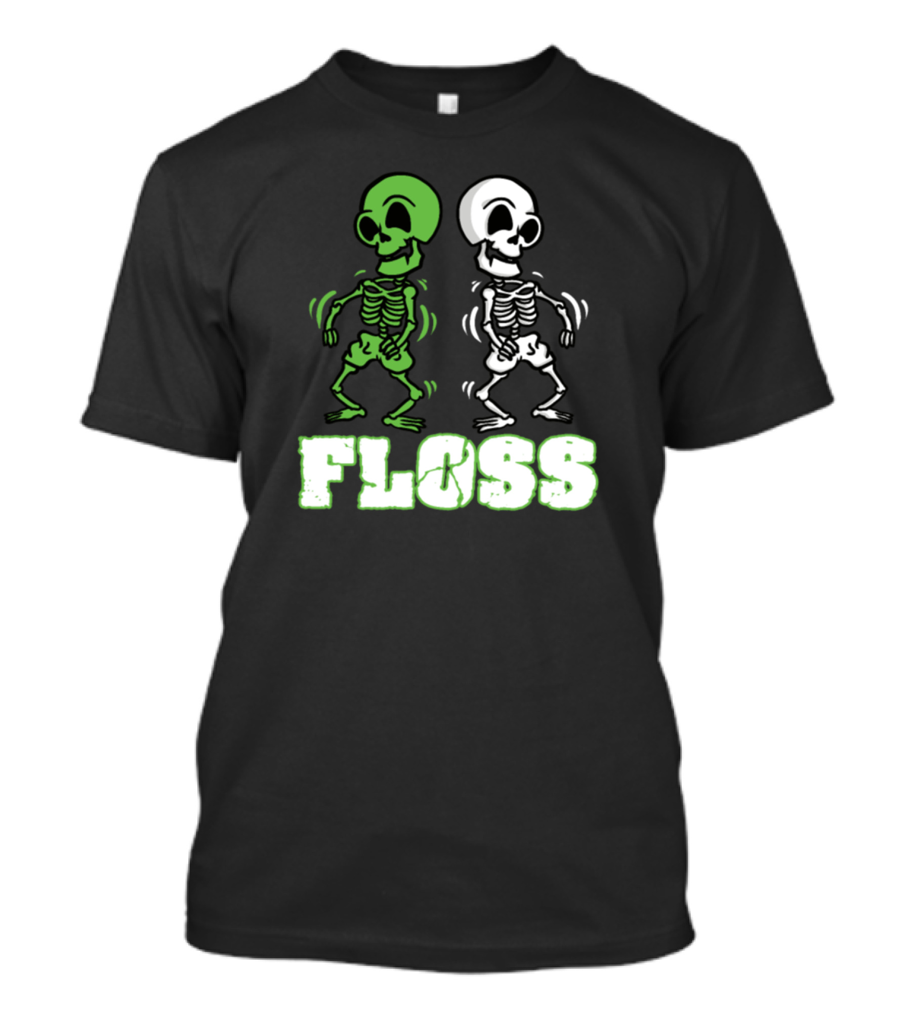 Floss Skeletons Funny Dance Halloween Pun T-Shirt