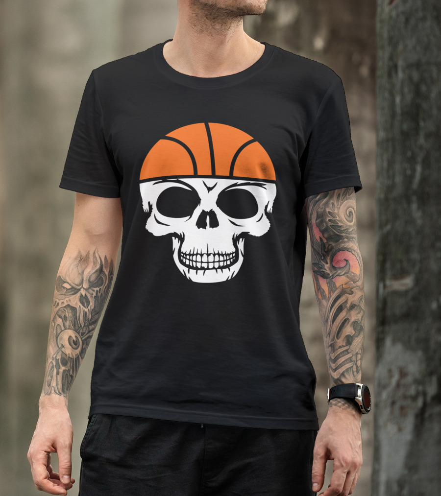 Basketball Skeleton Skull Head Skull Bones Dead Ne T-Shirt