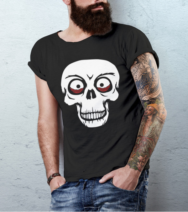 Eyes Skull Skeleton Head Face Horror T-Shirt