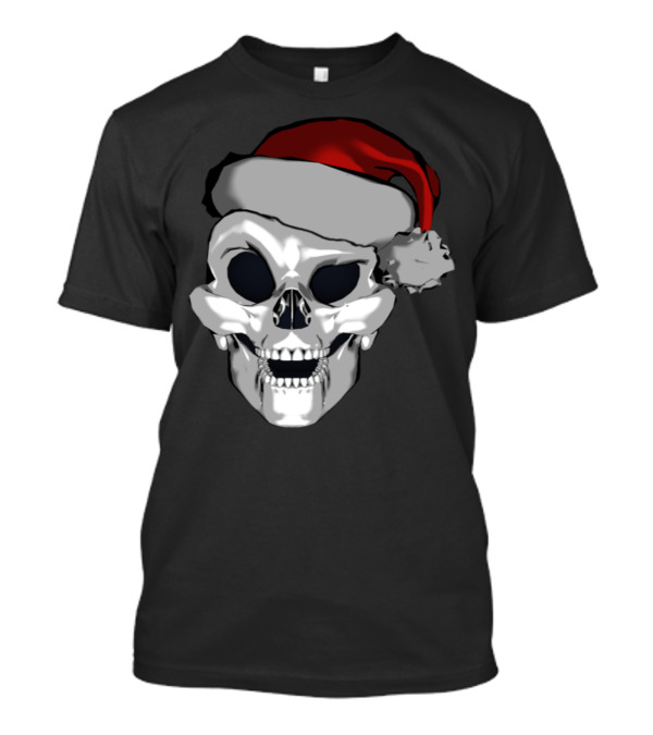 Crazy Santa Skull Holiday T-Shirt
