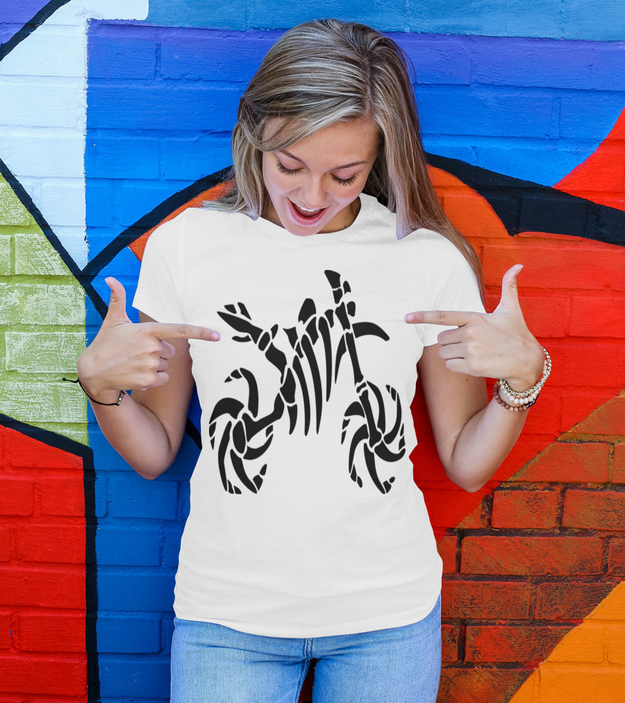 Enduroskeleton Dark Motocross Ribcage T-Shirt