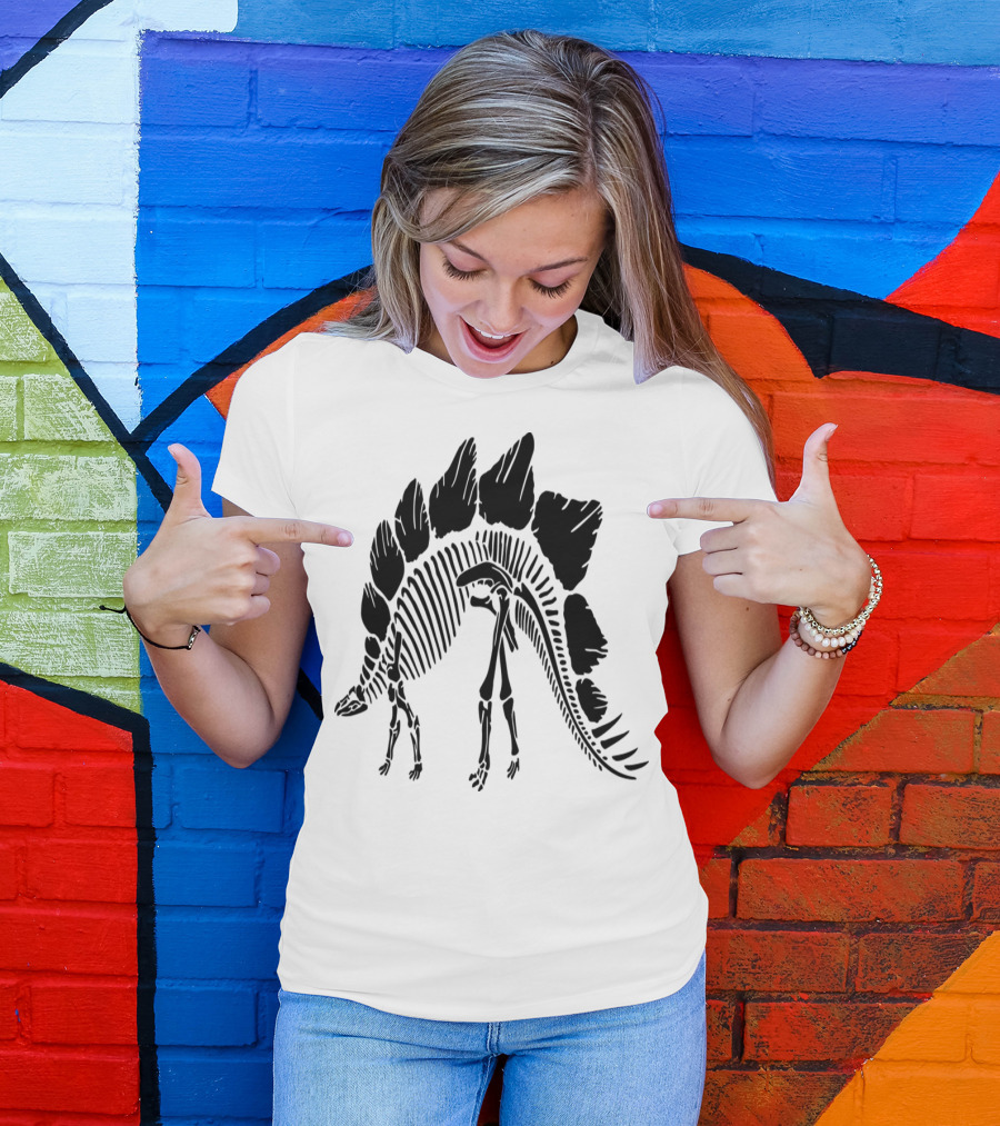 DinoEvents Stegosaurus Skeleton T-Shirt