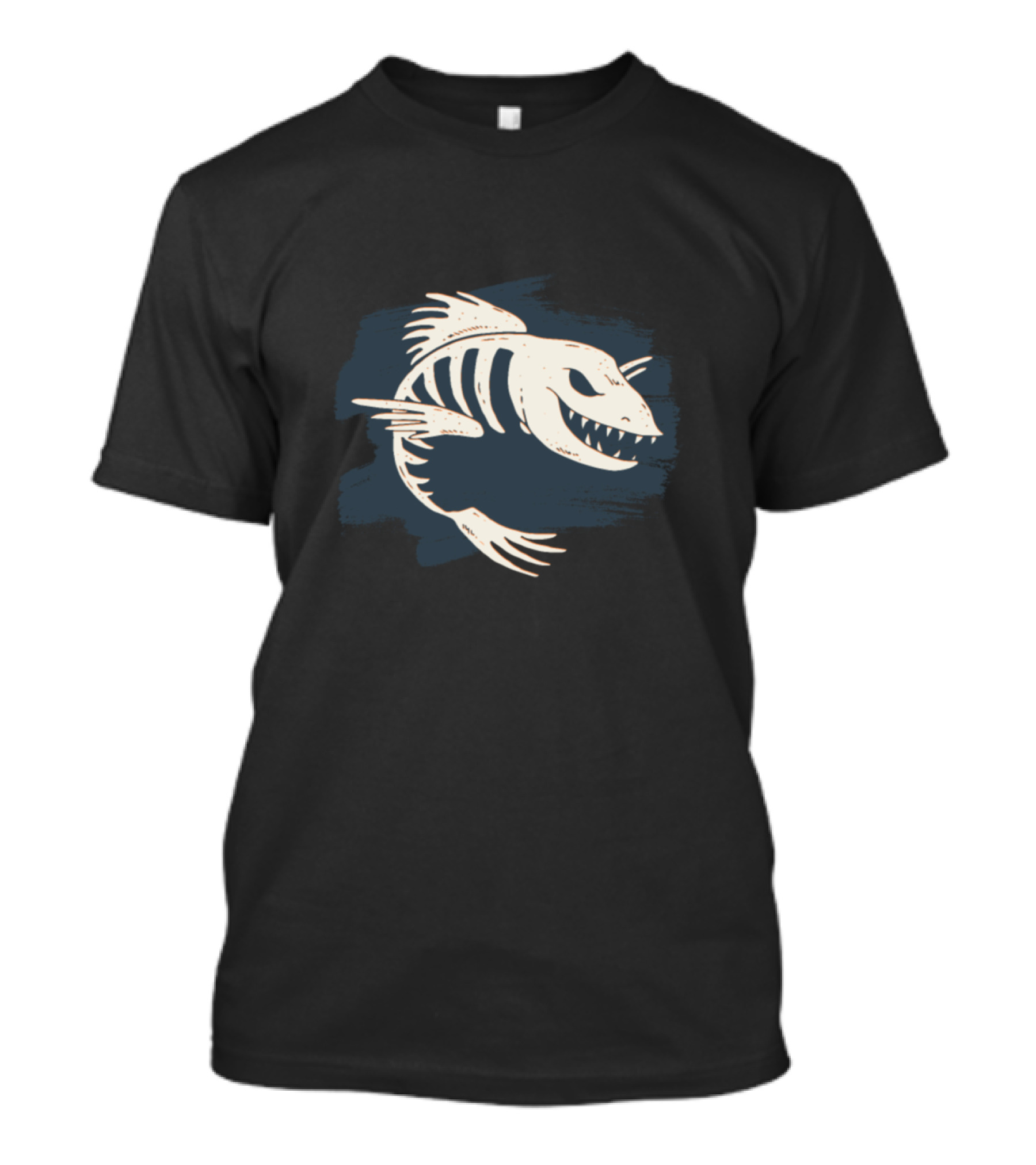 Fish Fossil Skeleton With Sharp Teeth T-Shirt