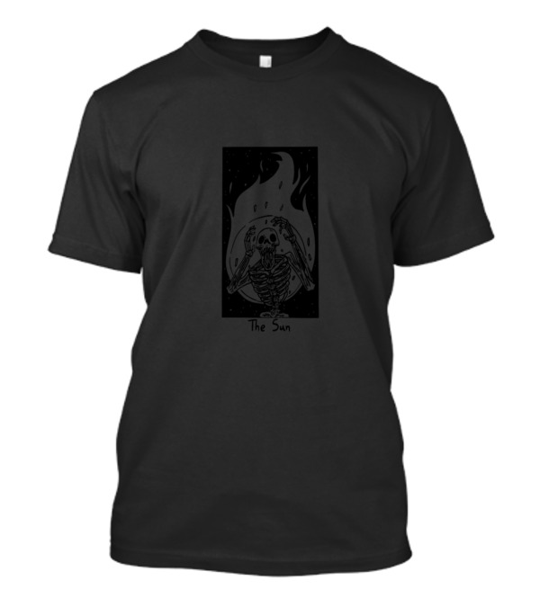 The Sun Skeleton With Fiery Aura T-Shirt