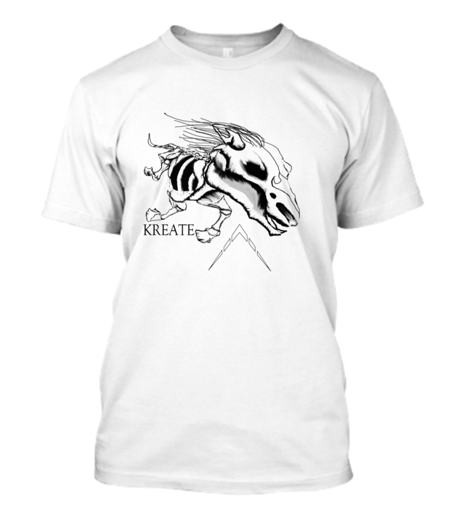 Kreate Bone Horse Skeleton T-Shirt