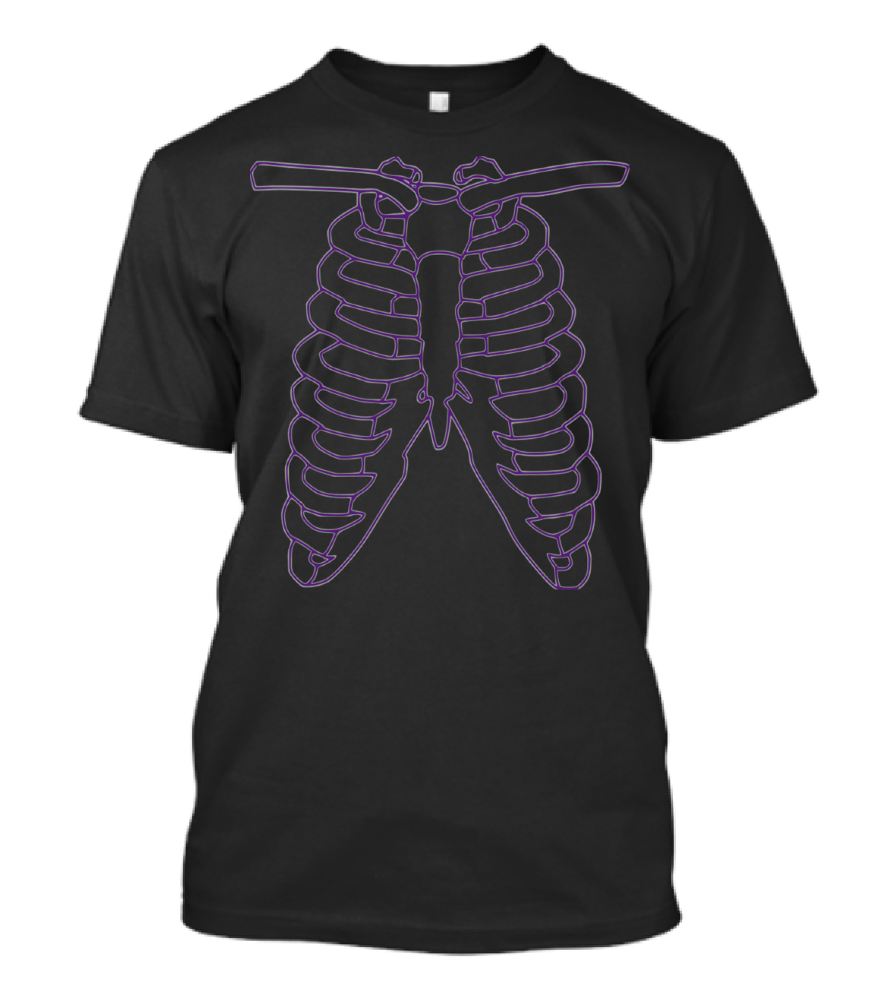 RibsEvents Neon Skeleton Outline T-Shirt