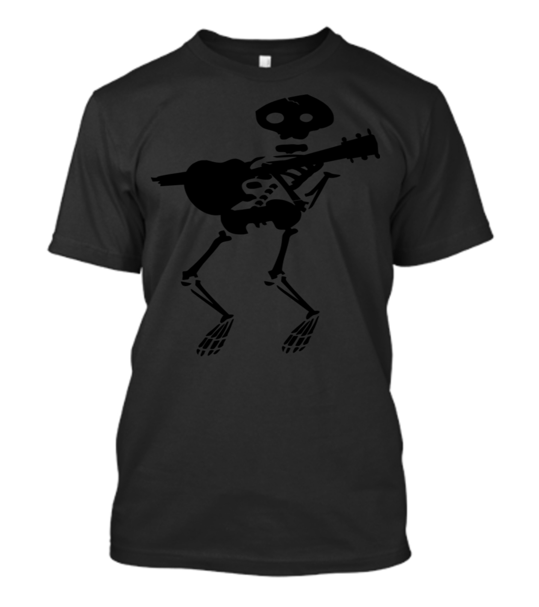 Skeleton Band Guitar Player T-Shirt