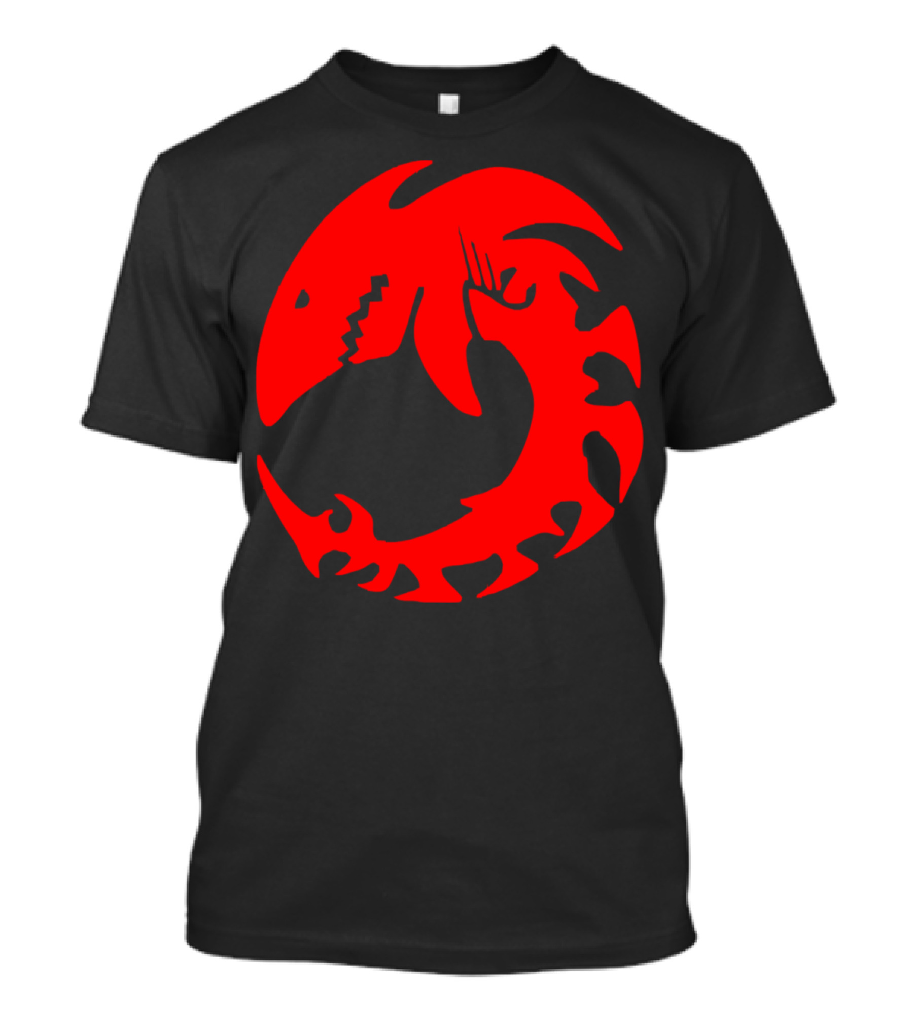 Skeleton Shark Spiral Symbol Native T-Shirt