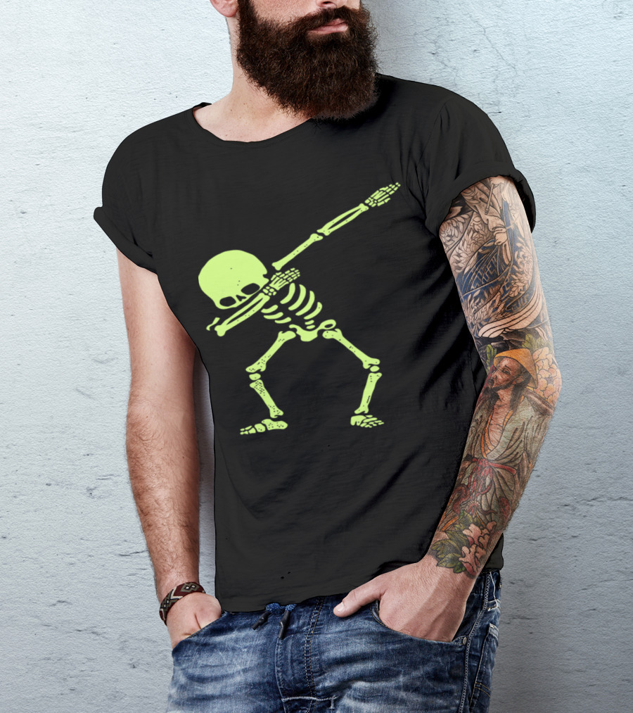 Skeleton Dab Hip Hop Skull Dance Pose T-Shirt