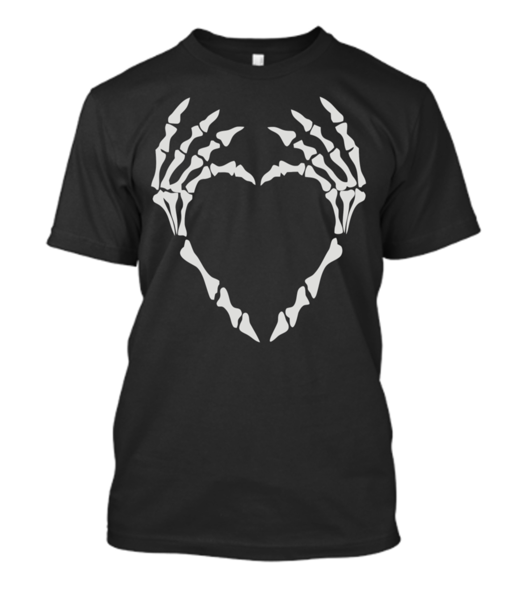 Skeleton Hand Heart Shape T-Shirt