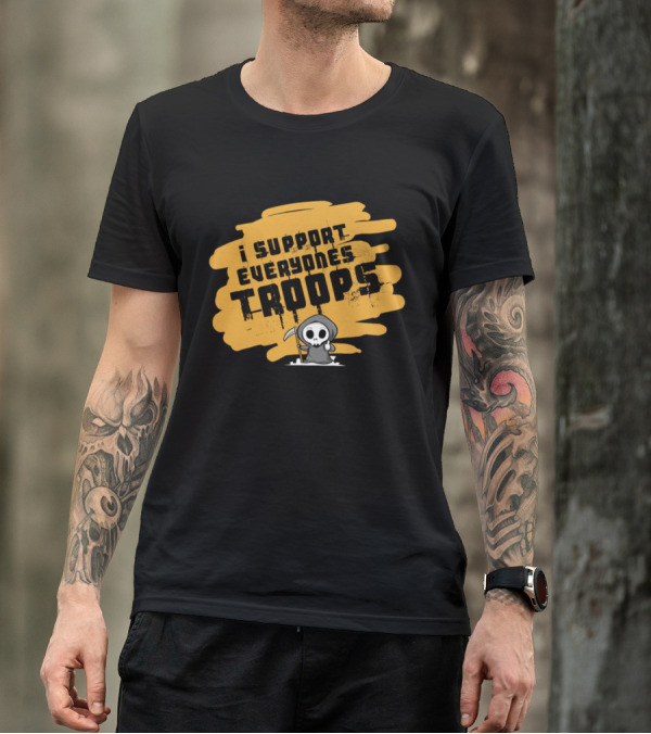 I Support Everyone's Troops Halloween Reaper T-Shirt