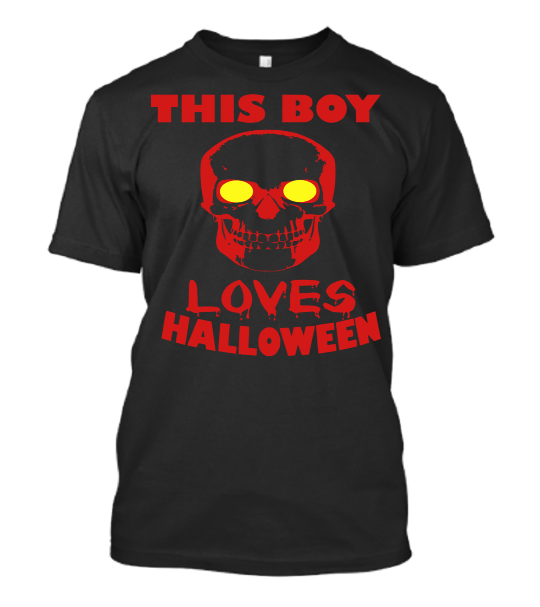 This Boy Loves Halloween Skull T-Shirt