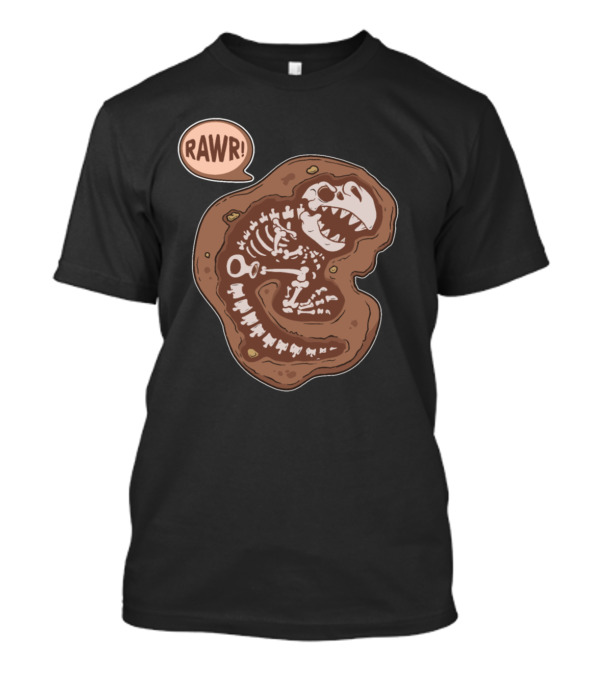 Dinosaur Fossil Rawr Skeleton T-Shirt