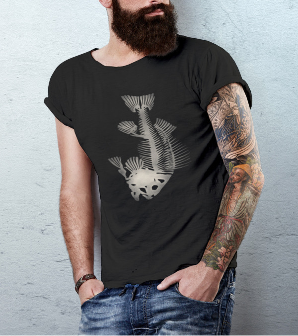 Fossil Of Sea Carp Skeleton T-Shirt