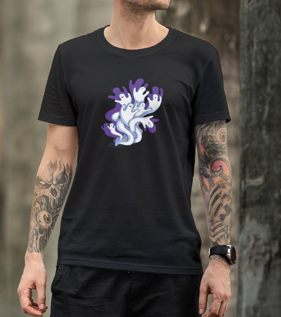Halloween Ghosts Boo Spooky Happy Ghosts T-Shirt
