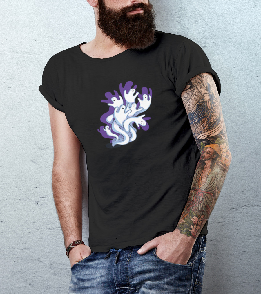 Halloween Ghosts Boo Spooky Happy Ghosts T-Shirt
