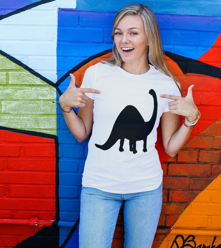 Dinosaur Silhouette Brontosaurus T-Shirt