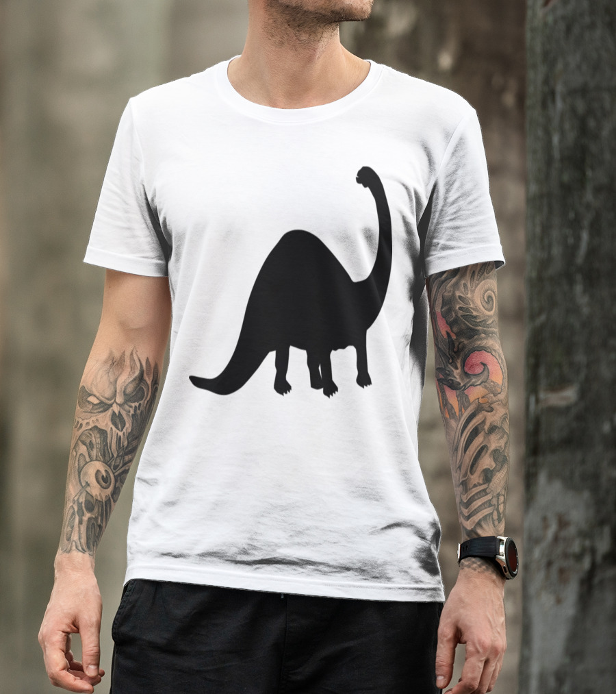 Dinosaur Silhouette Brontosaurus T-Shirt