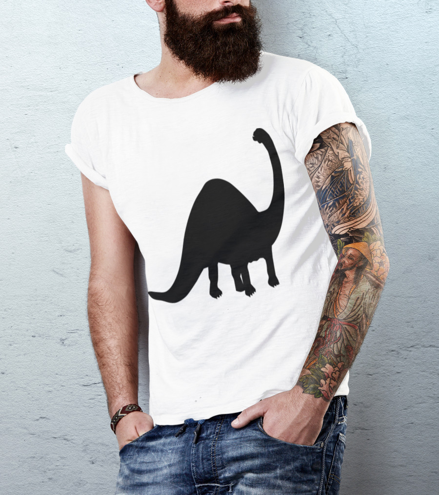 Dinosaur Silhouette Brontosaurus T-Shirt
