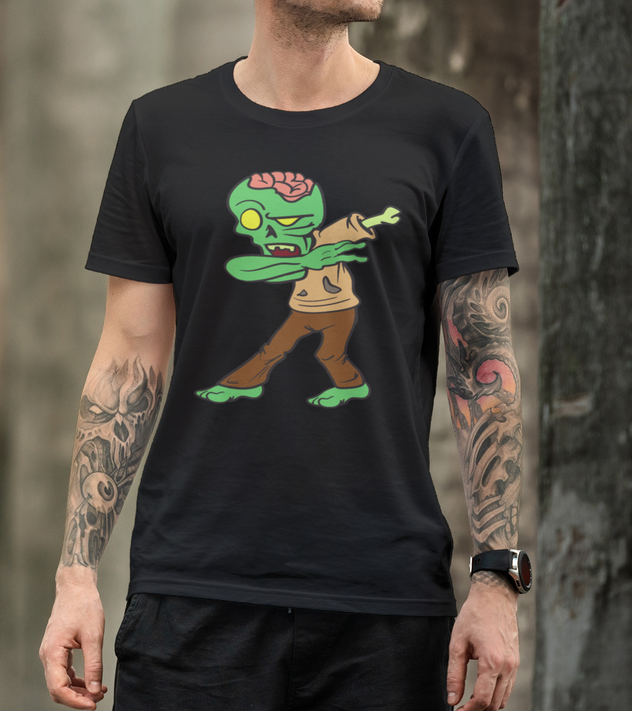 Dabbing Dab Dancing Halloween Zombie Monster T-Shirt