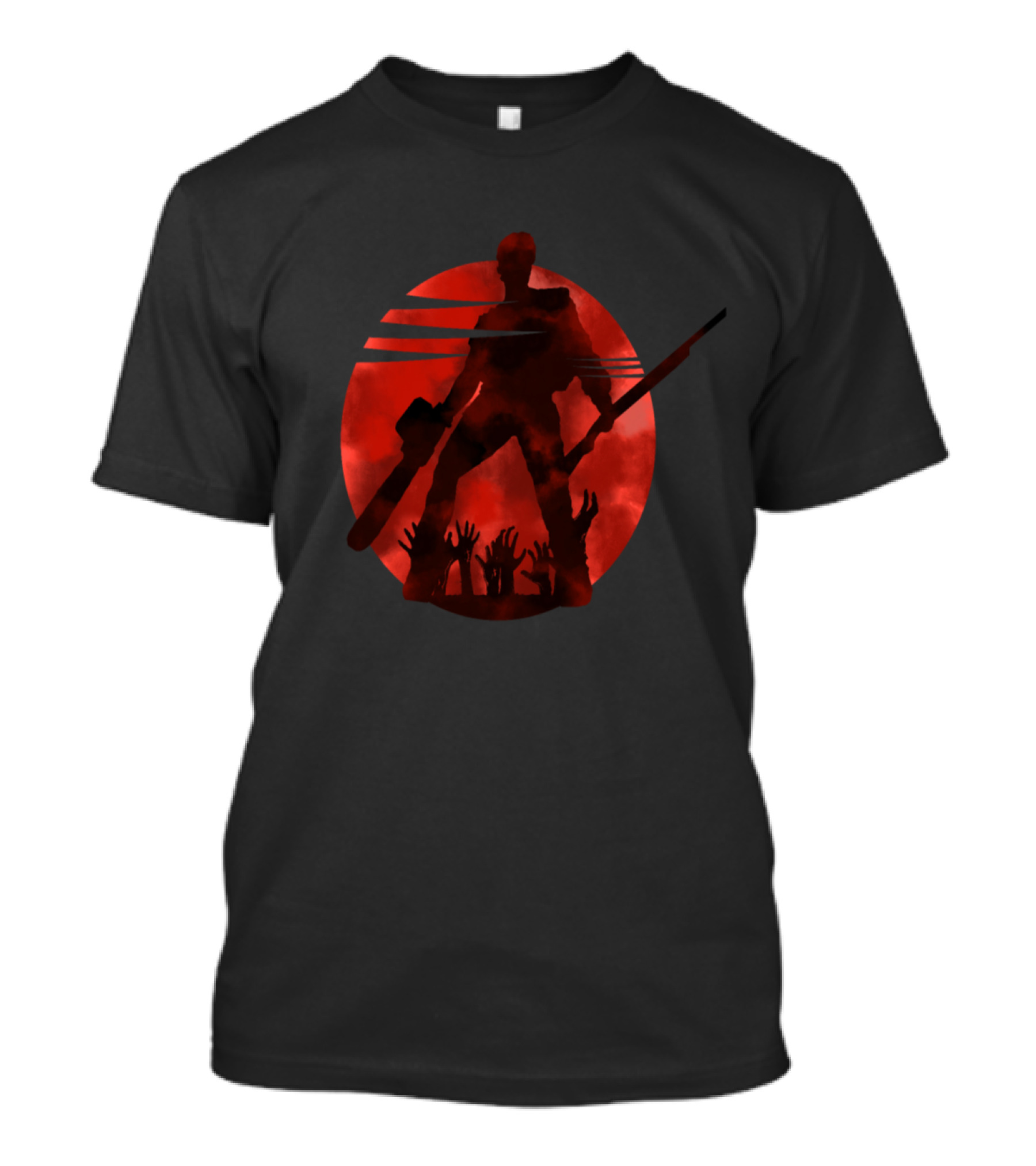 Williams Chainsaw Red Moon Zombie T-Shirt