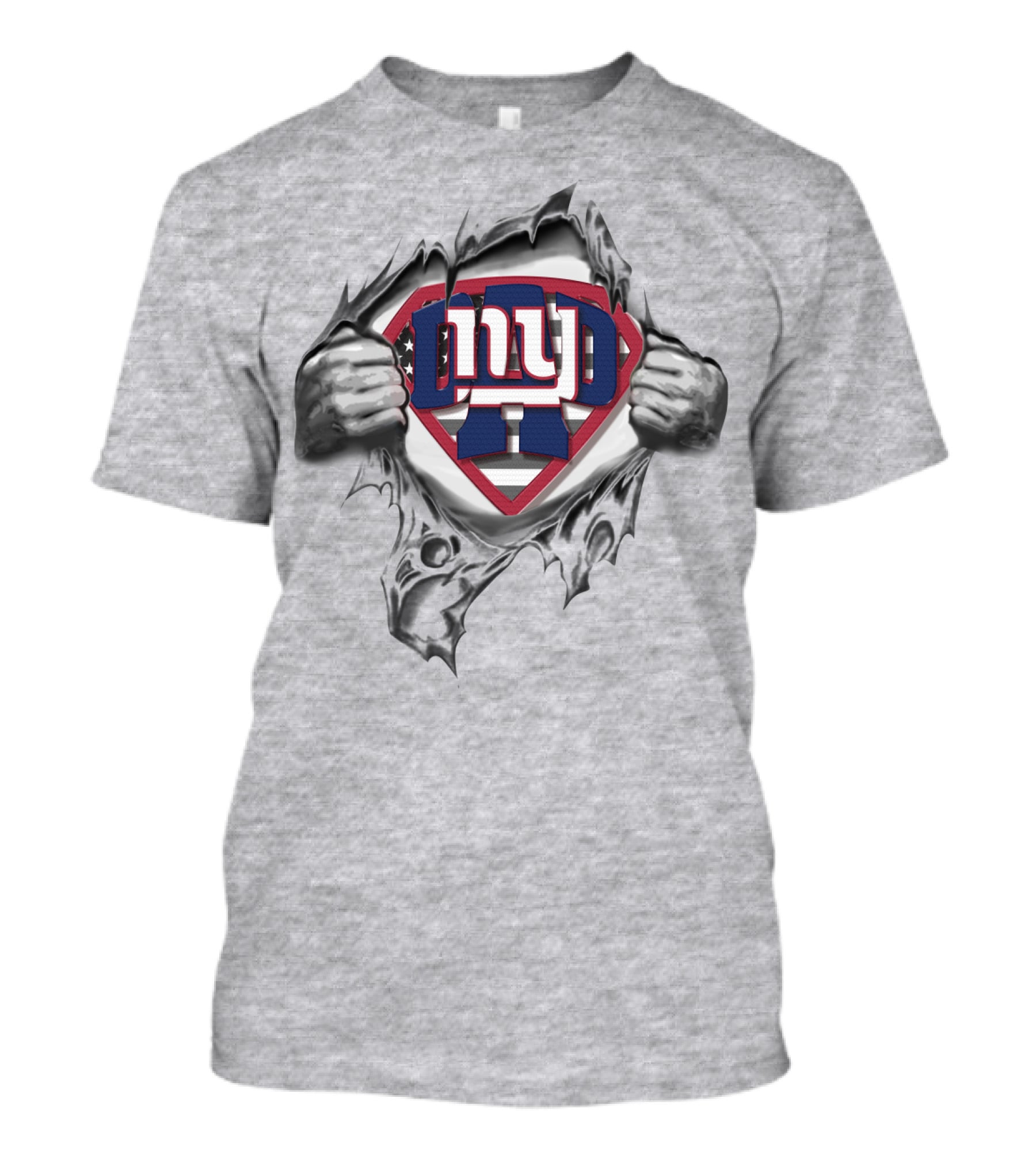 Superdad NYC Giants Logo Superman Emblem T-Shirt