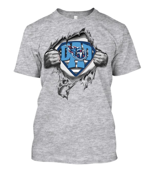 Dad Superdad Tennessee Titans T-Shirt