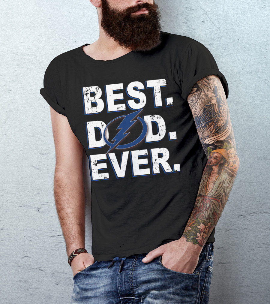 Best Dad Ever Tampa Bay Lightning T-Shirt