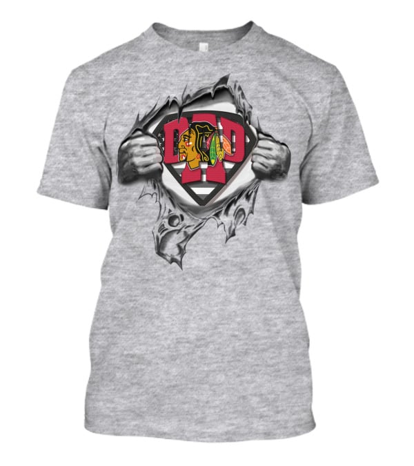 Chicago Blackhawks Superdad Hero T-Shirt