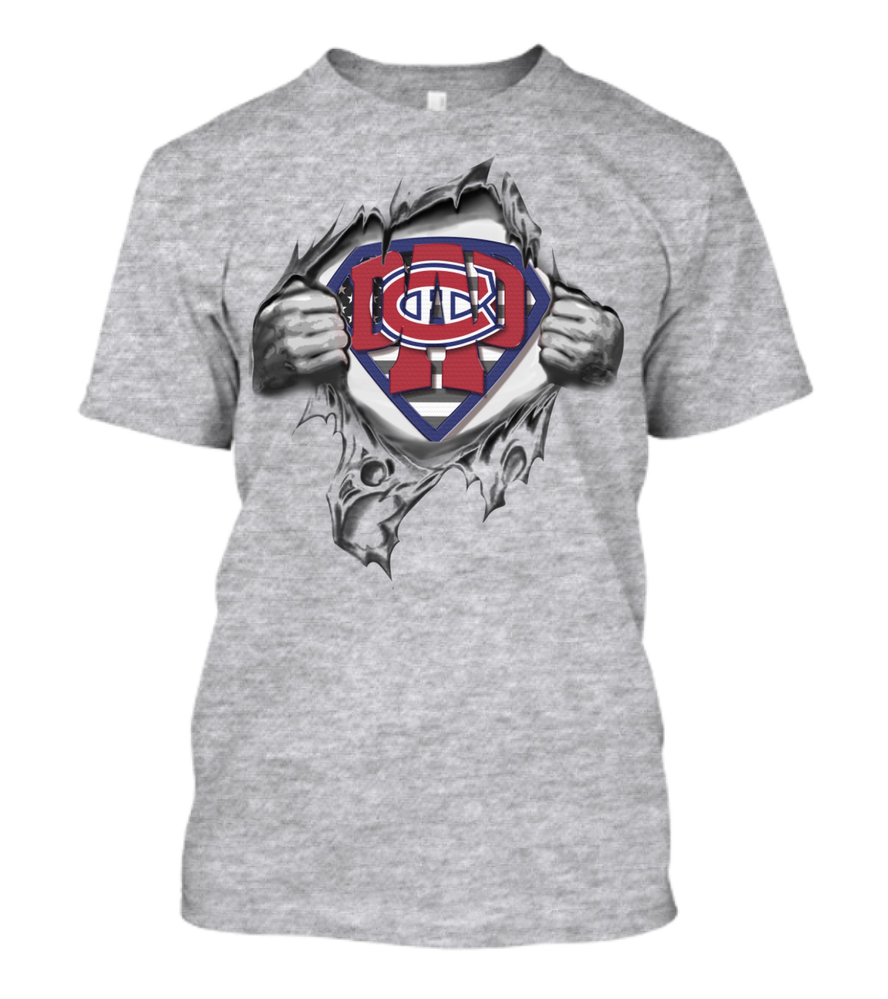 SUPERDAD Montreal Canadiens Logo Superman T-Shirt