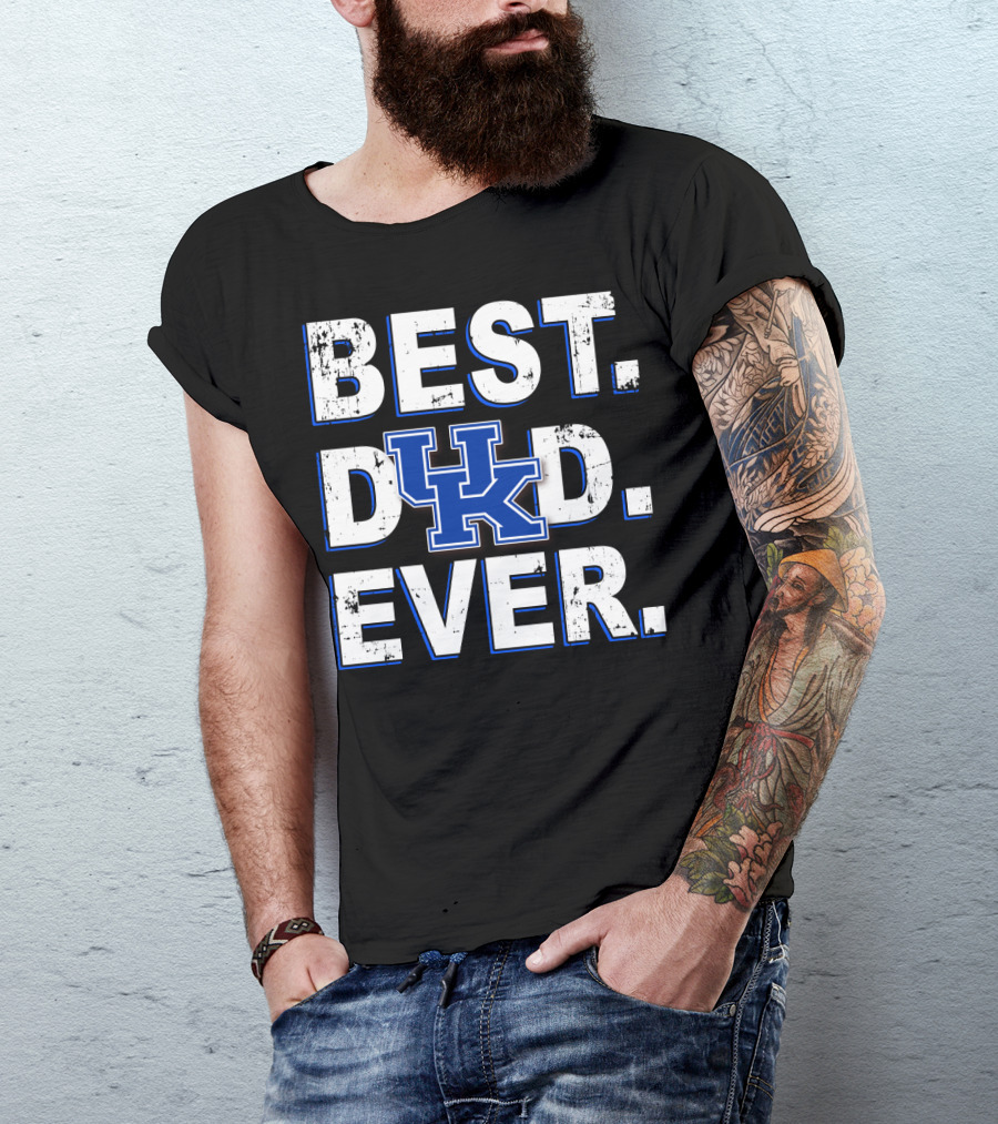 Best Dad Ever UK Kentucky Wildcats T-Shirt