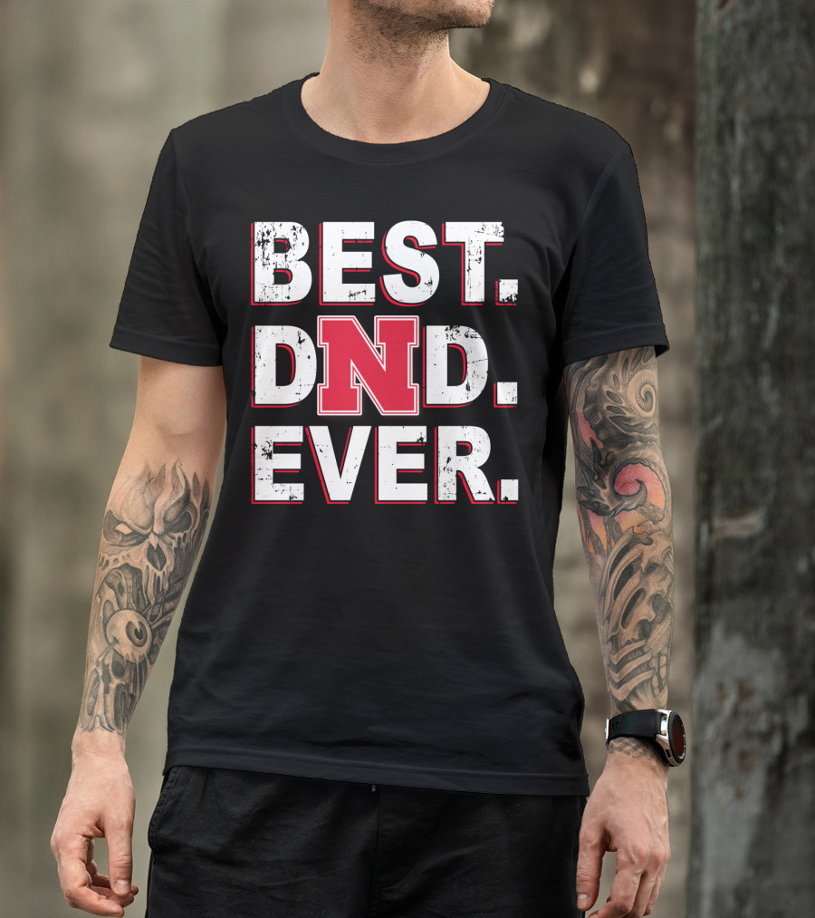 Best Dad Ever Nebraska Cornhuskers N T-Shirt
