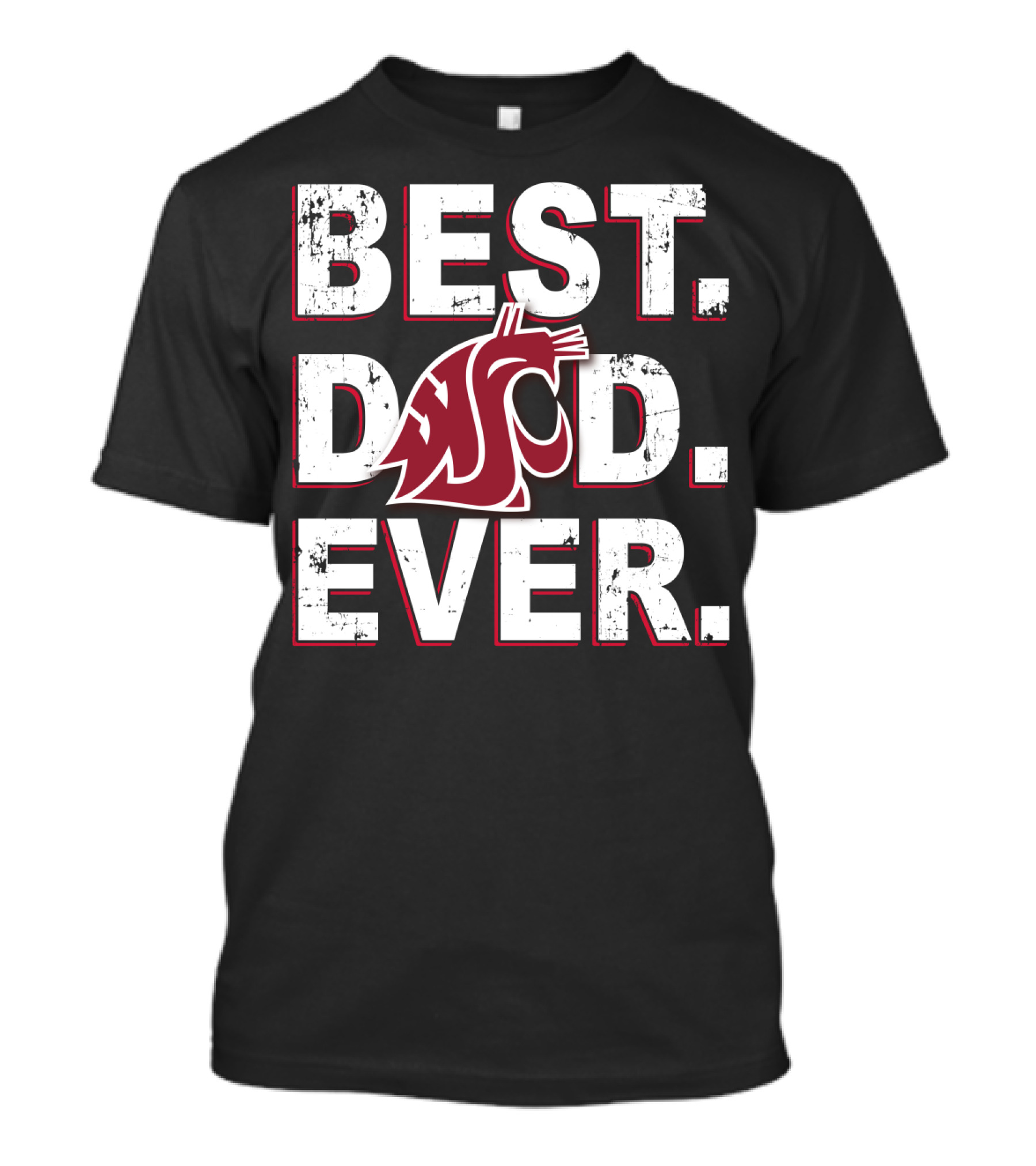 Best Dad Ever Washington State Cougars T-Shirt