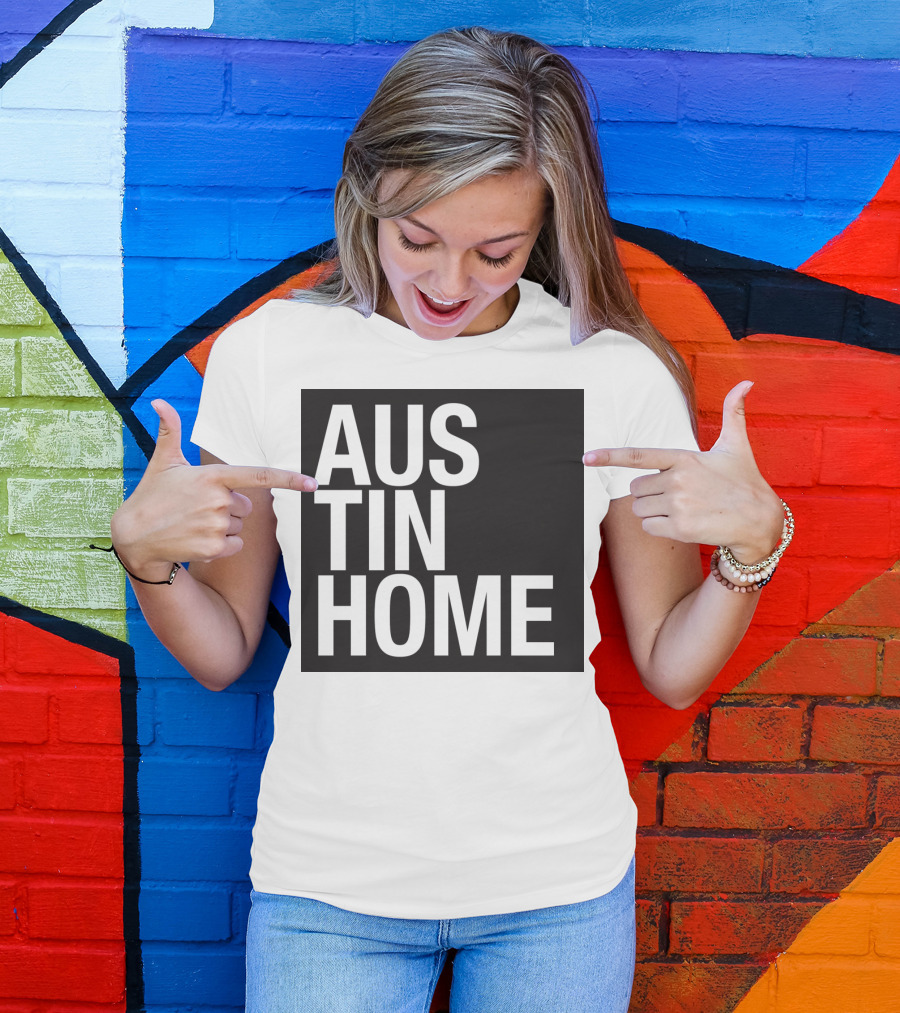 Austin Home Minimalist Text Stacked T-Shirt