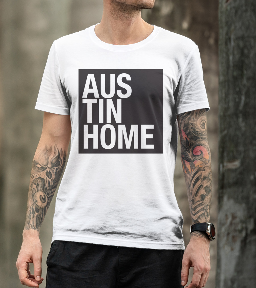 Austin Home Minimalist Text Stacked T-Shirt