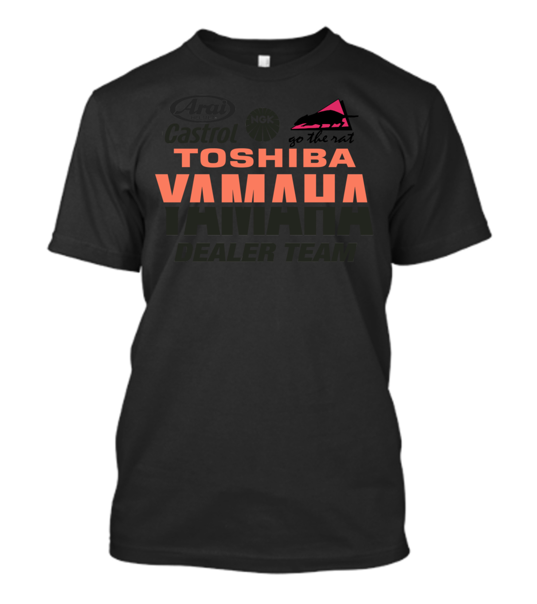 Toshiba Yamaha Go The Rat Dealer Team Race Reproduction T-Shirt