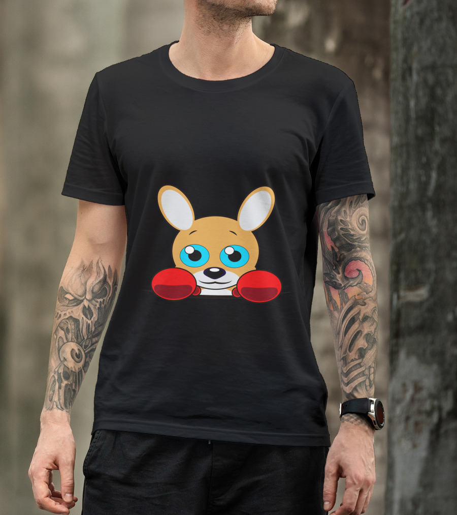Joey Kangaroo Boxing Gloves Cute Cartoon T-Shirt