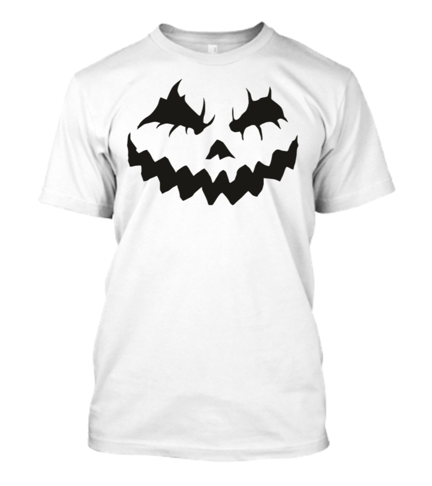 Pumpkin Face Funny Halloween Jack-O'-Lantern Grinning Black T-Shirt