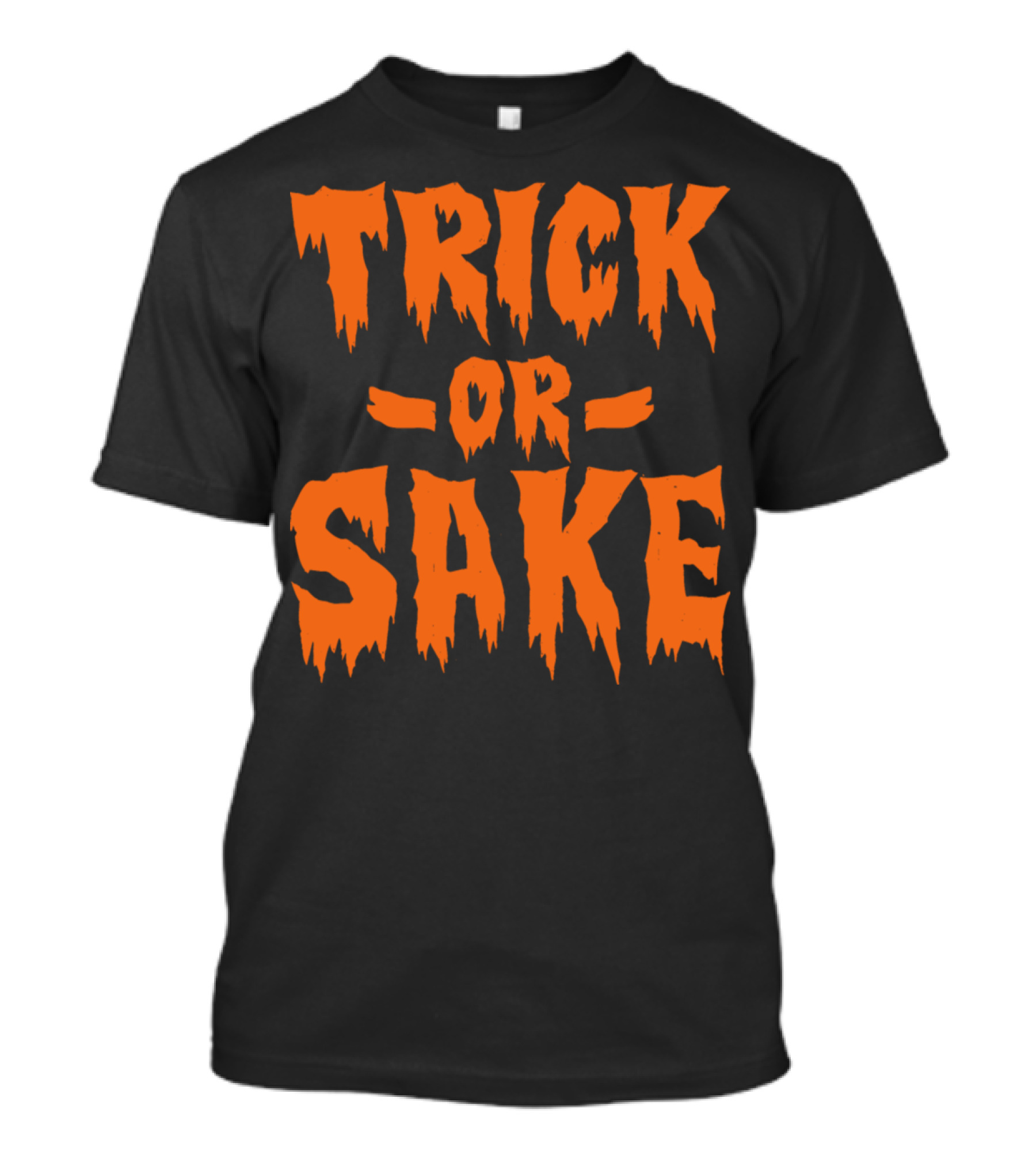 Trick Or Sake Halloween Pumpkin Ghost Spirits T-Shirt