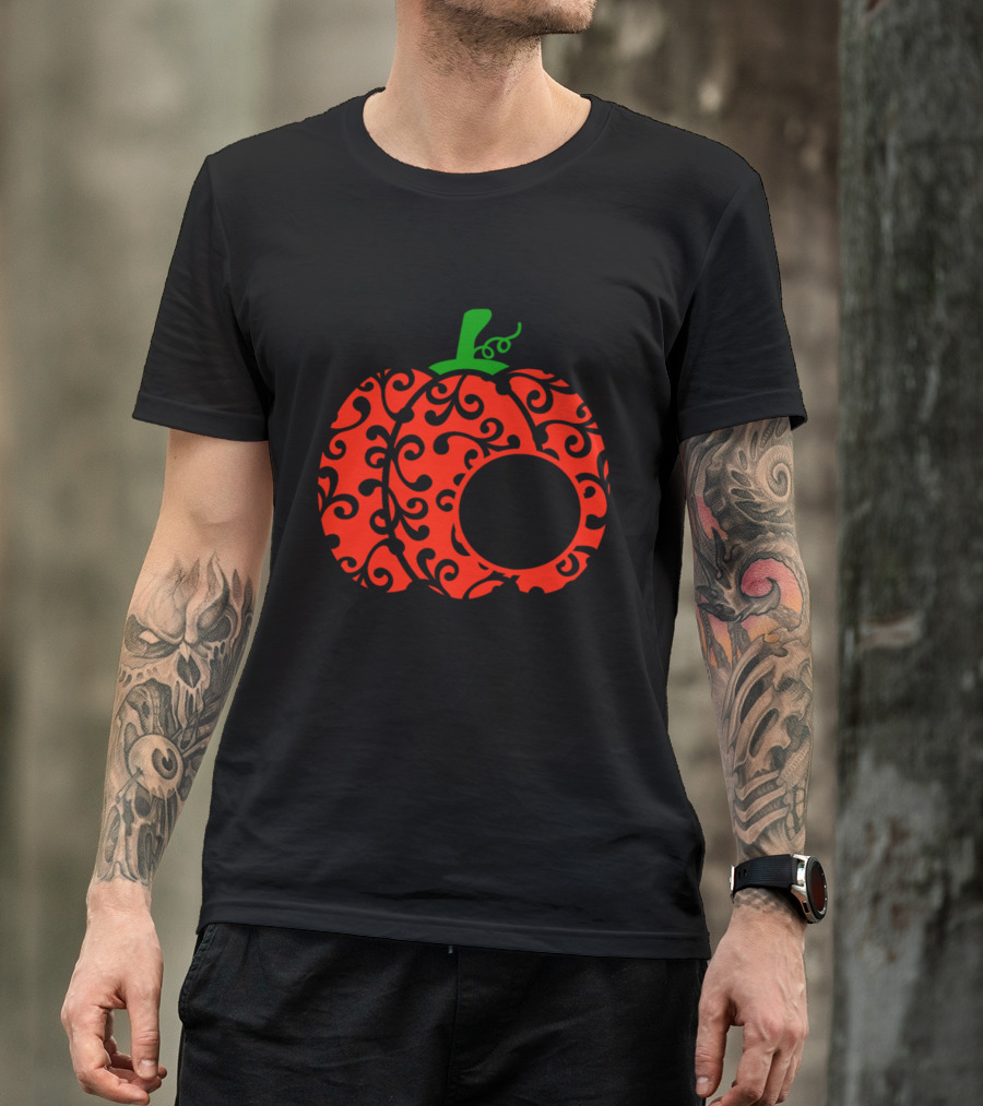 PUMPKIN SPICE Autumn Fall Leaves Pumpkin T-Shirt