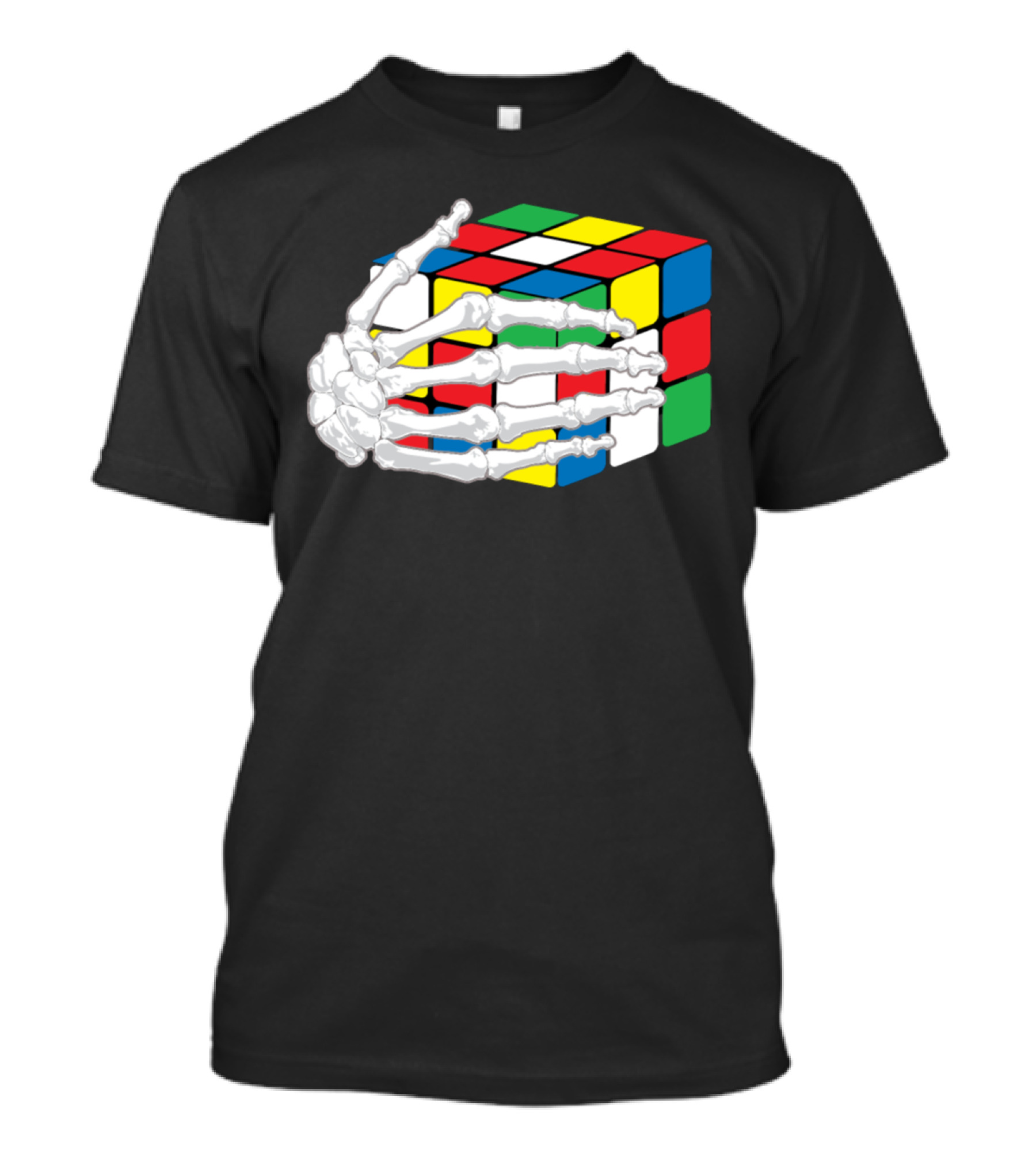 Rubik's Cube Skeleton Hand T-Shirt