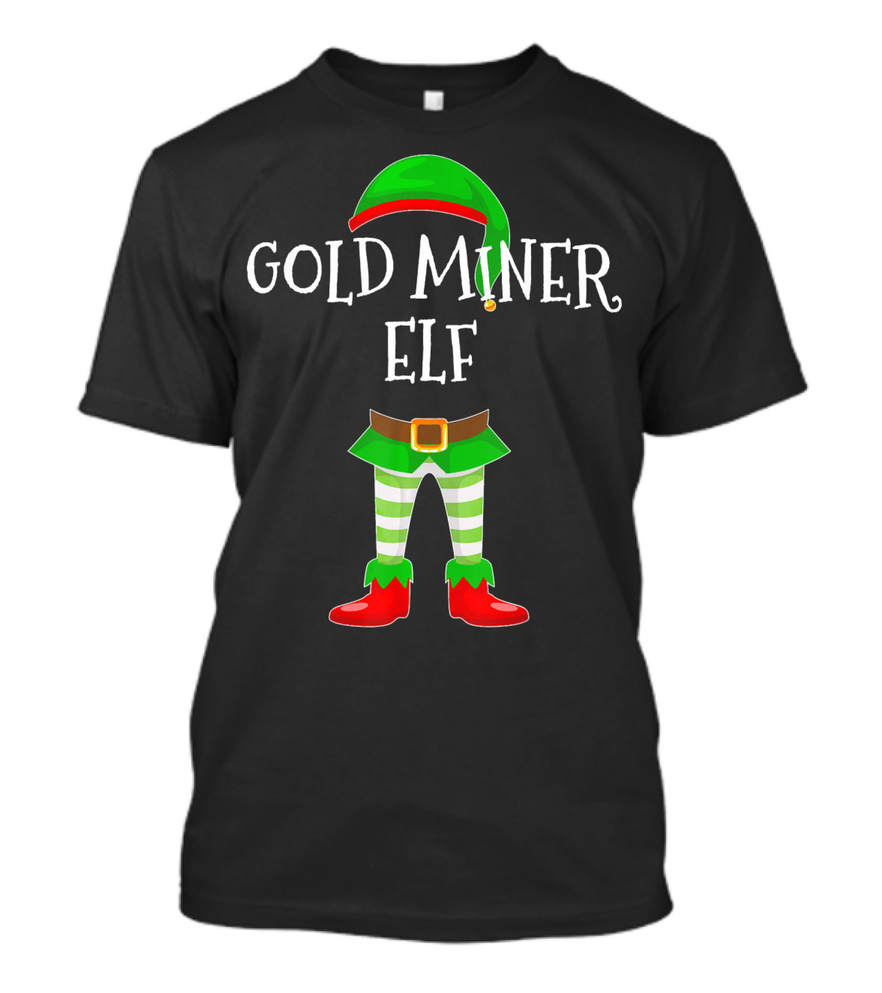 Gold Miner Elf Christmas Costume T-Shirt