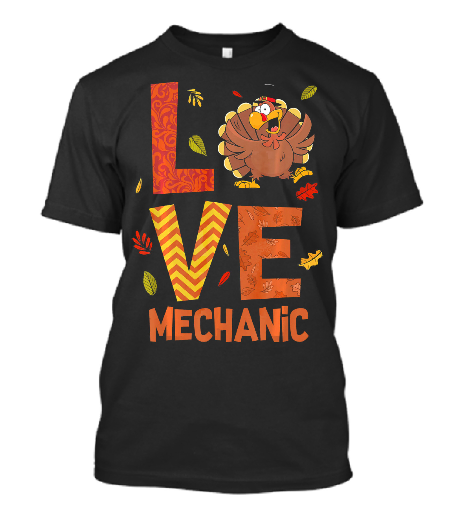 LOVE Mechanic Turkey Autumn Fall Costume T-Shirt