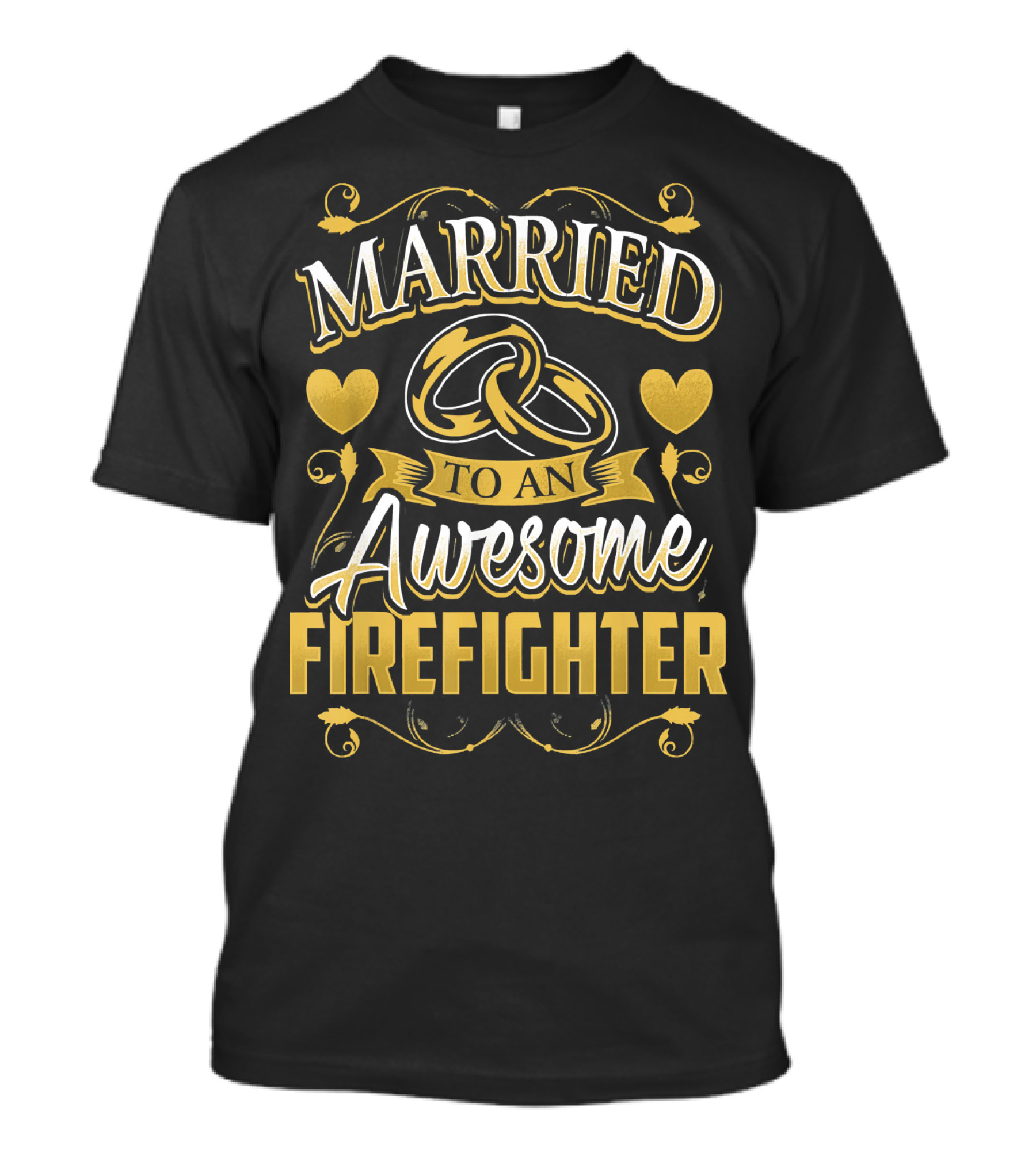 Married To An Awesome Firefighter T-Shirt
