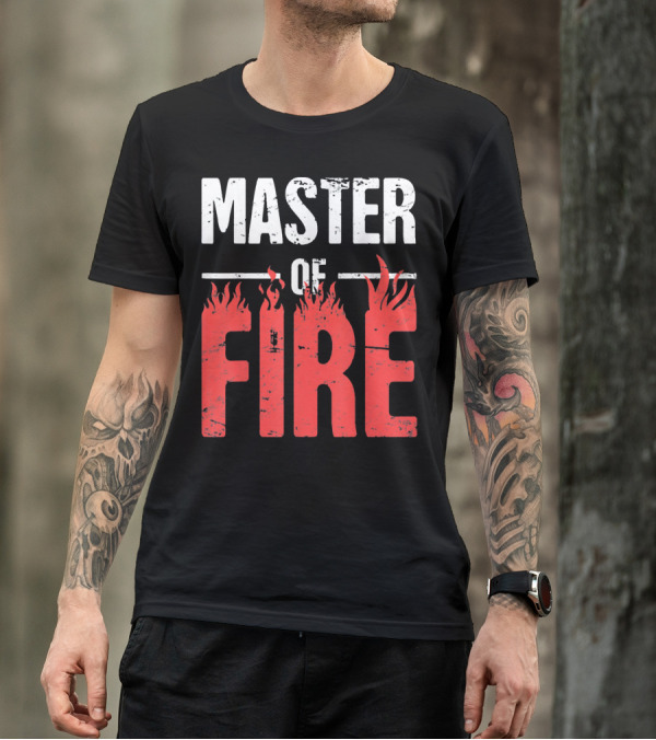 Master Of Fire Welding Welder Flames T-Shirt